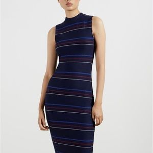 TED BAKER ERLO STRIPED BODYCON DRESS FROM THE 2021